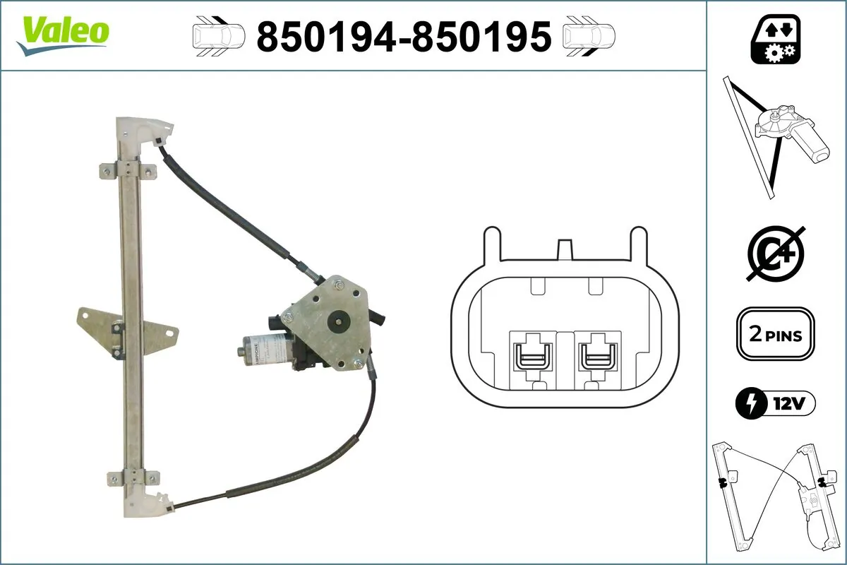 VALEO 850194 Window Regulator