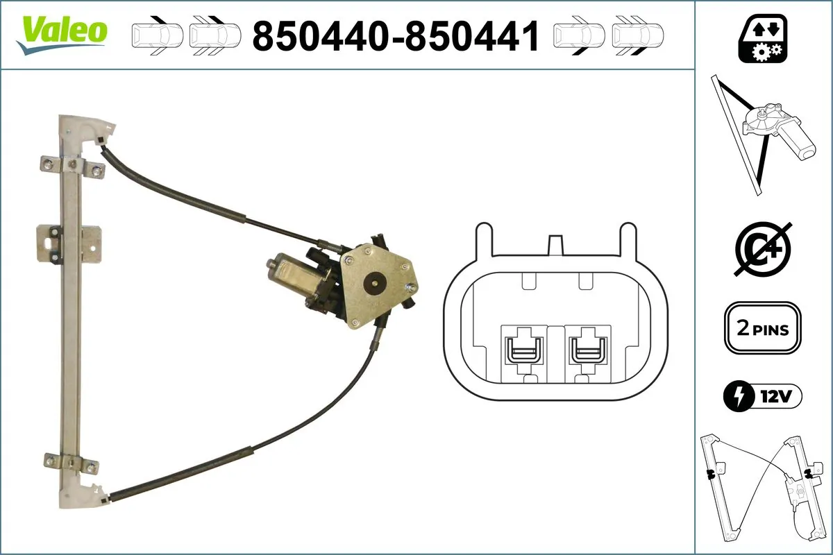 VALEO 850440 Window Regulator