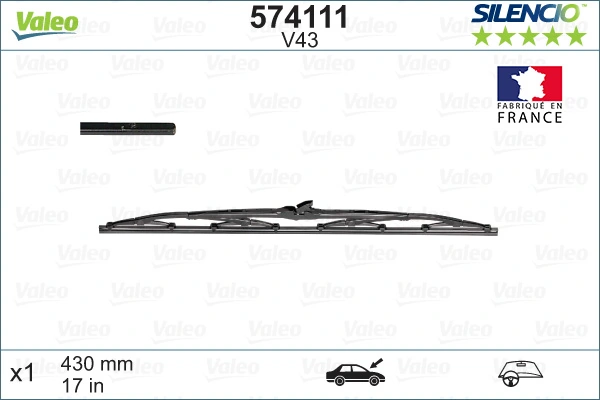 Wiper Blade SILENCIO CONVENTIONAL SINGLE 574111