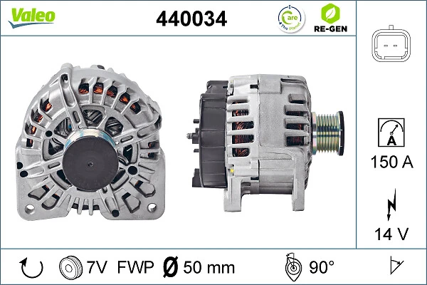 Alternator VALEO RE-GEN REMANUFACTURED 440034