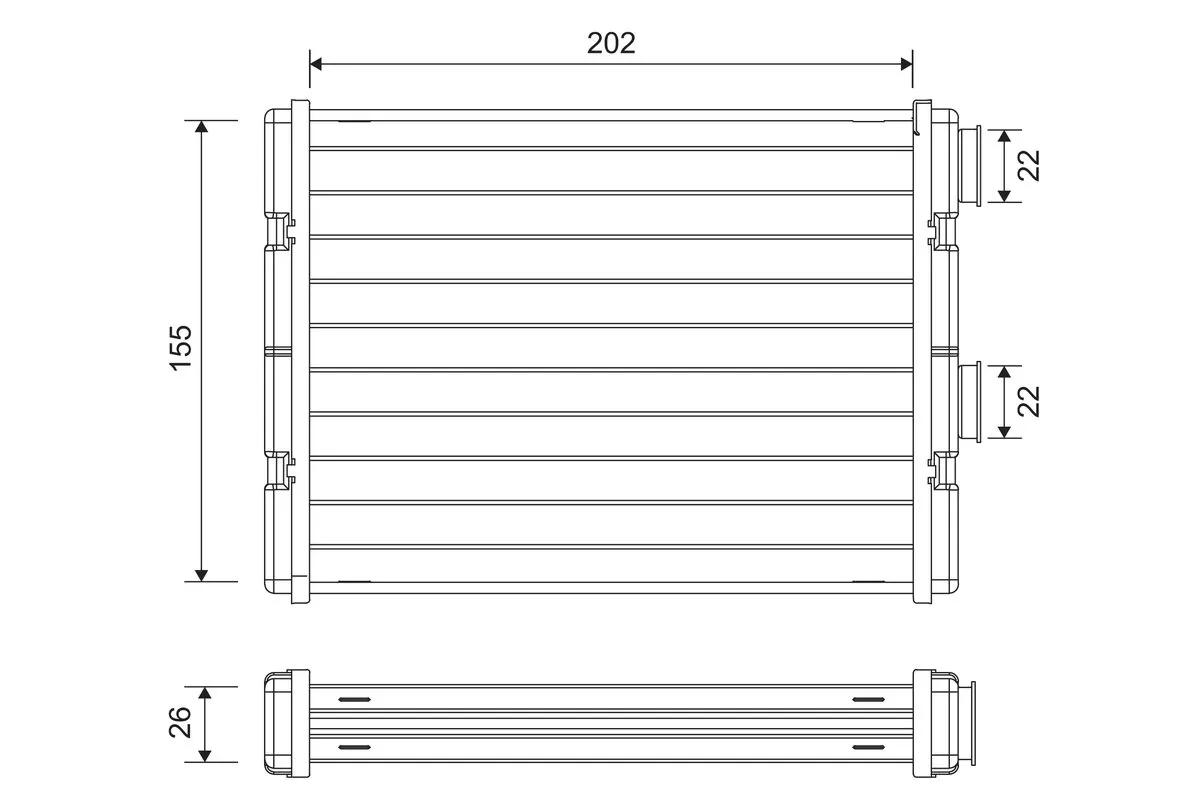 Heat Exchanger, interior heating 811592