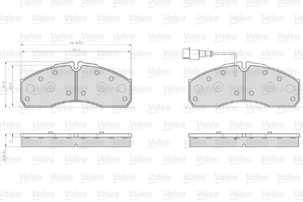 Brake Pad Set, disc brake OPTIPACK for LCV 873160