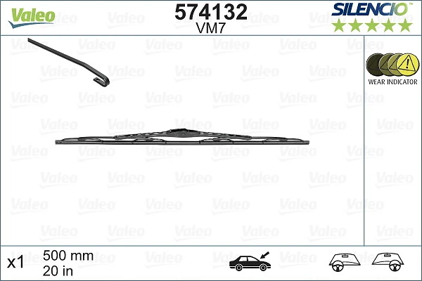 Wiper Blade SILENCIO CONVENTIONAL SINGLE 574132