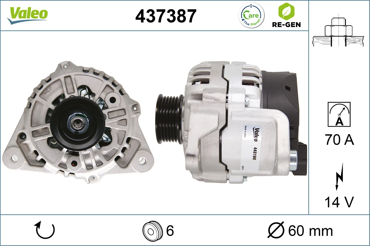VALEO 437387 Alternator