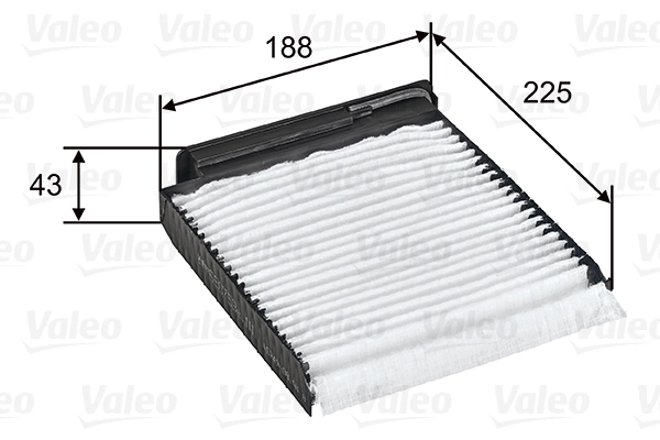 Filter, cabin air VALEO ESSENTIAL 698753