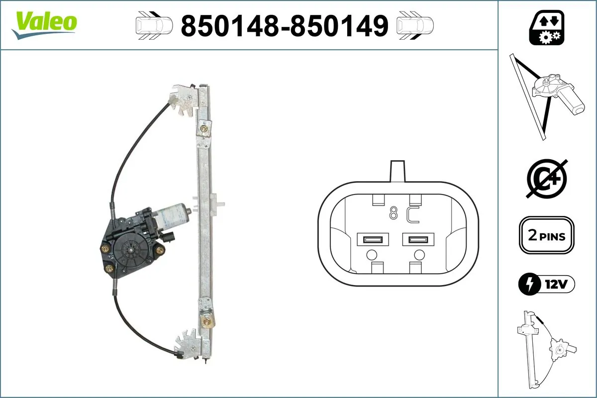 VALEO 850148 Window Regulator