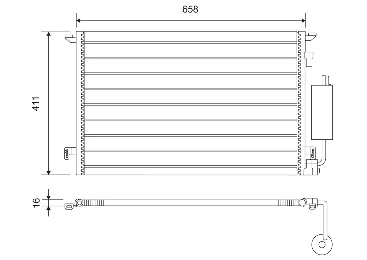 Condenser, air conditioning 817648
