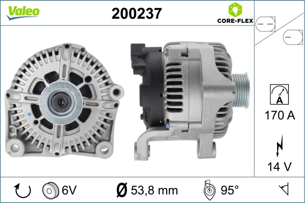 Alternator VALEO CORE-FLEX 200237
