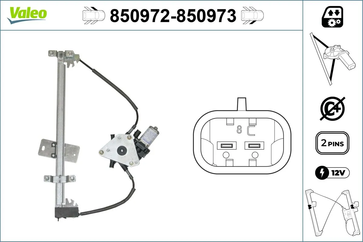 VALEO 850972 Window Regulator