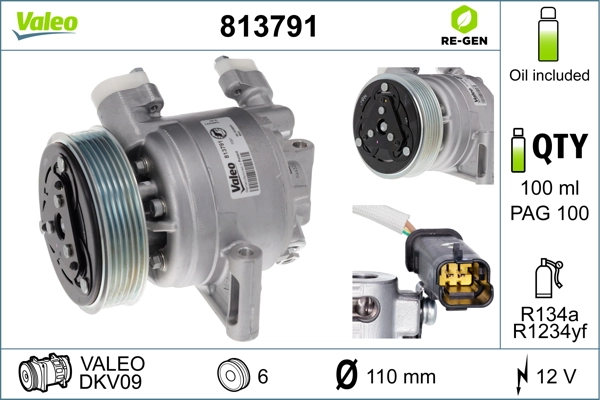 VALEO 813791 Compressor, air conditioning