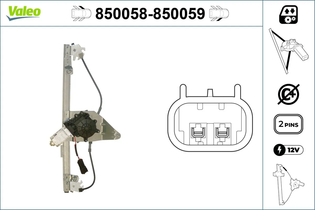 VALEO 850058 Window Regulator