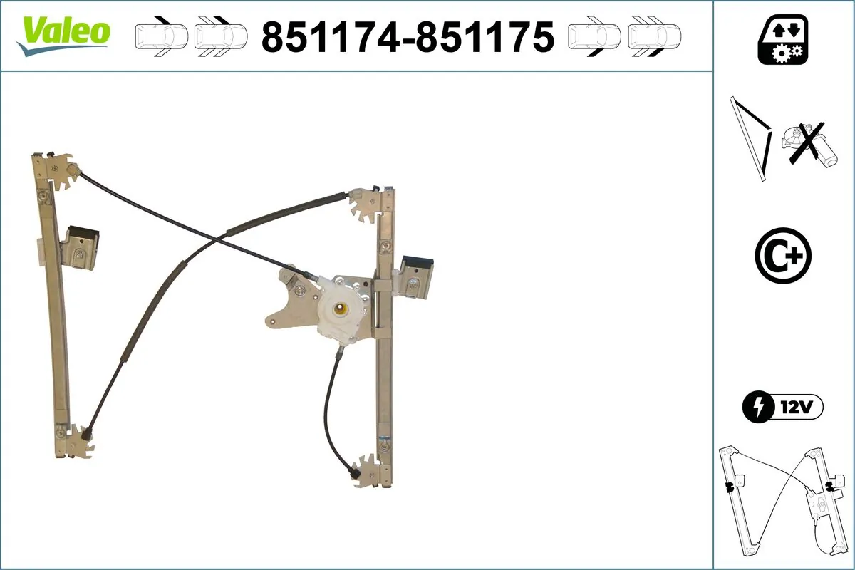 VALEO 851174 Window Regulator