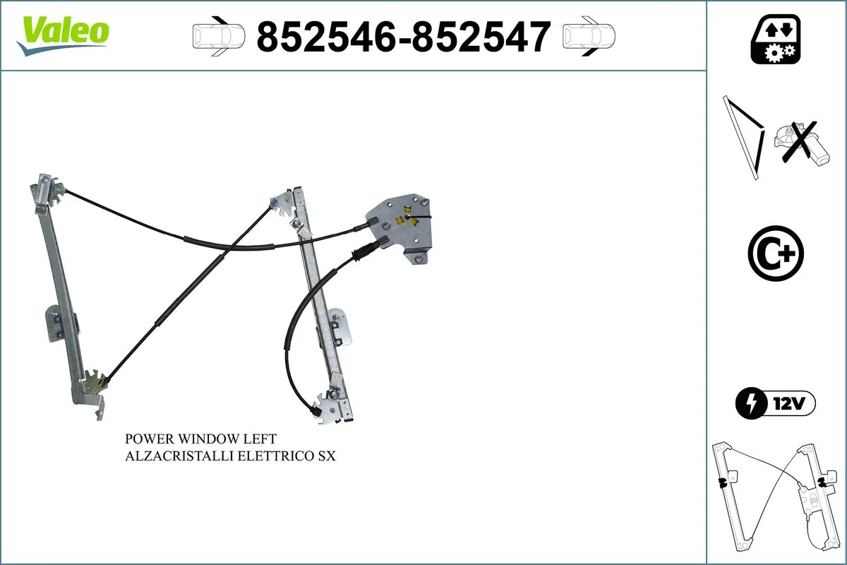 VALEO 852546 Window Regulator