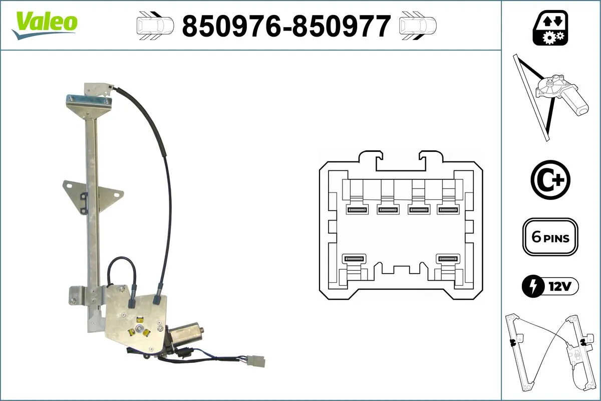 VALEO 850976 Window Regulator