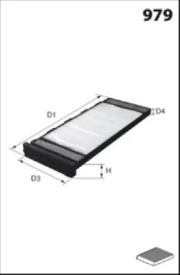 Filter, cabin air ELR7213