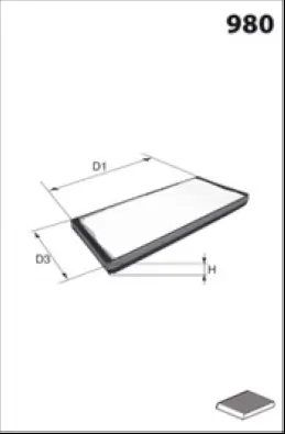 Filter, cabin air ELR7027