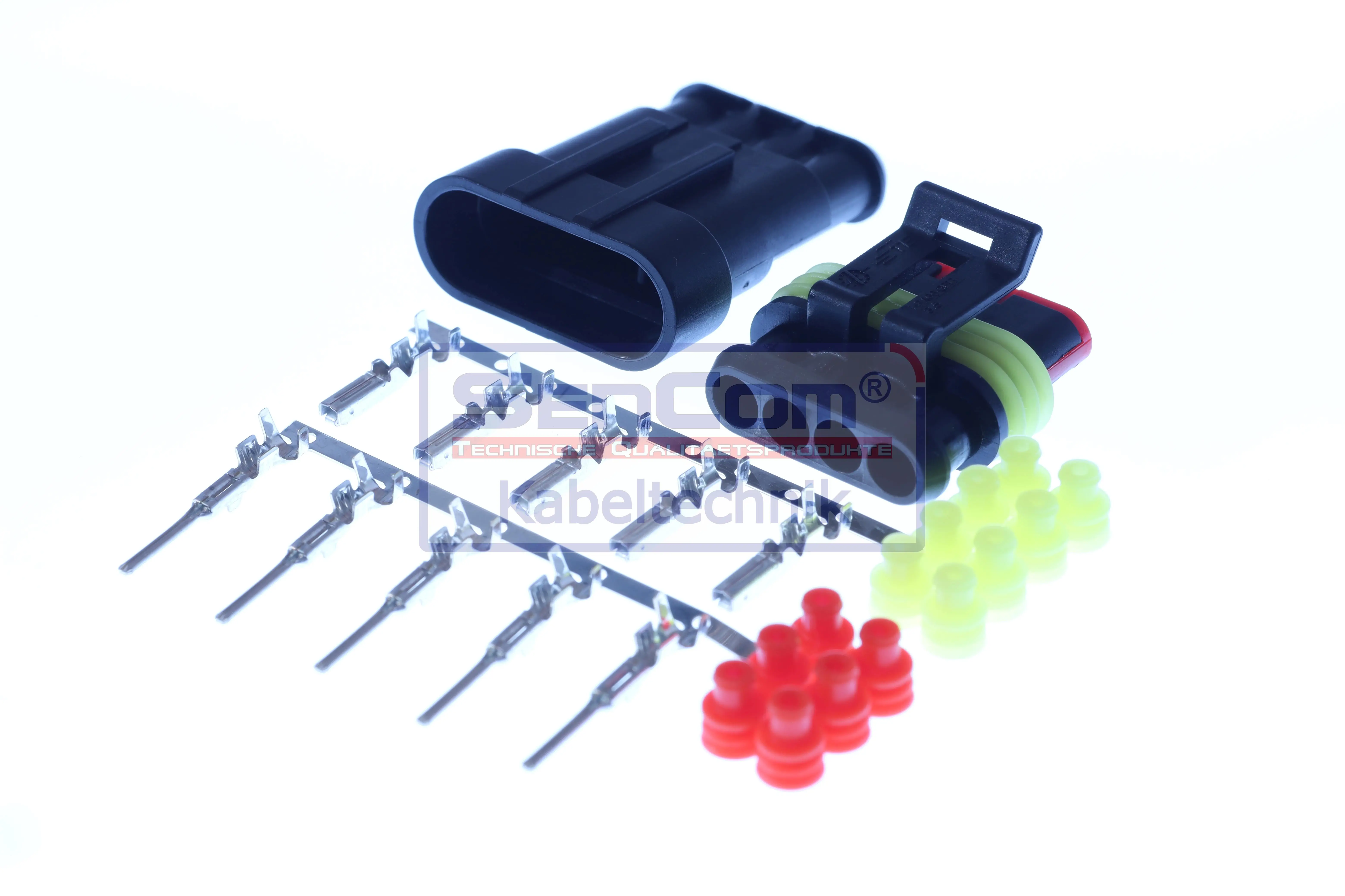 Plug Connector weiblich + männlich 4 polig CS-20451