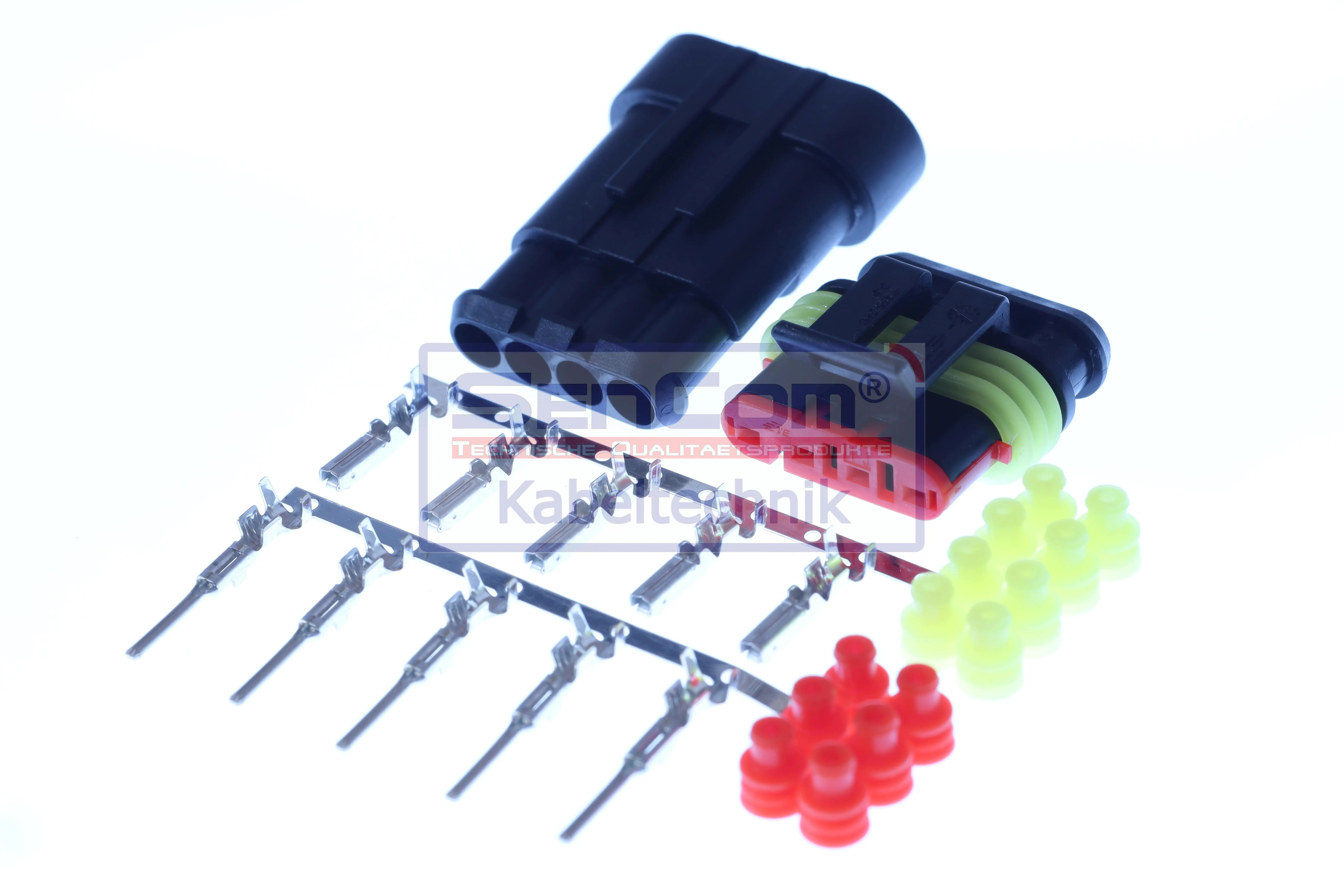 插头 Connector weiblich + männlich 4 polig CS-20451