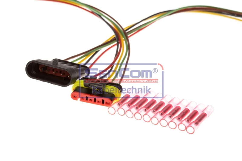 Repair Kit, cable set SuperSeal Stecksystem 5-polig (male+female) vormontiert 10183