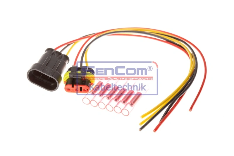 Repair Kit, cable set 3 poliger Stecker mit Silikonkabel gedichtet 305200-2