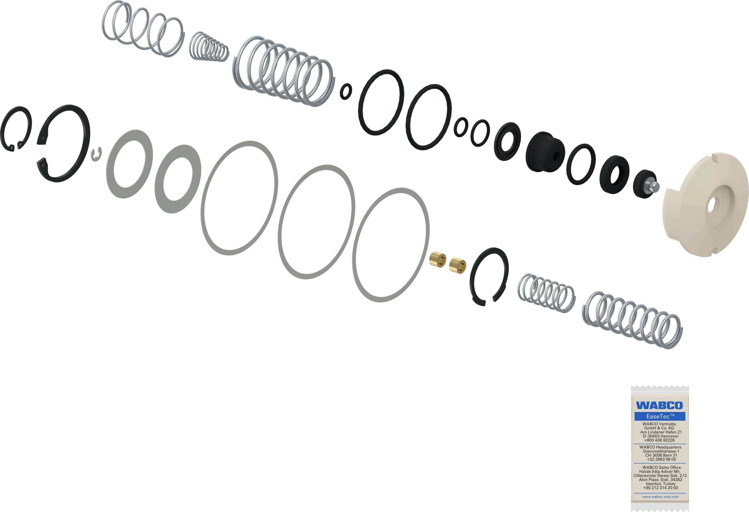 Repair Kit, parking brake brake valve 9617020012