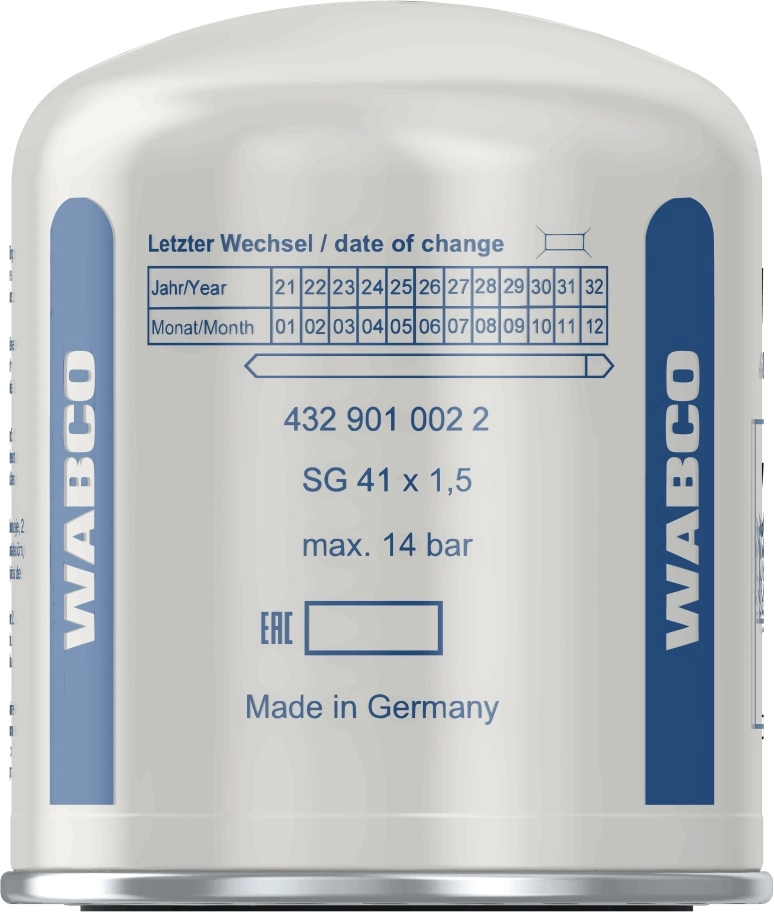 WABCO 4329010022 Air Dryer Cartridge, compressed-air system