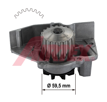 Water Pump, engine cooling 1359