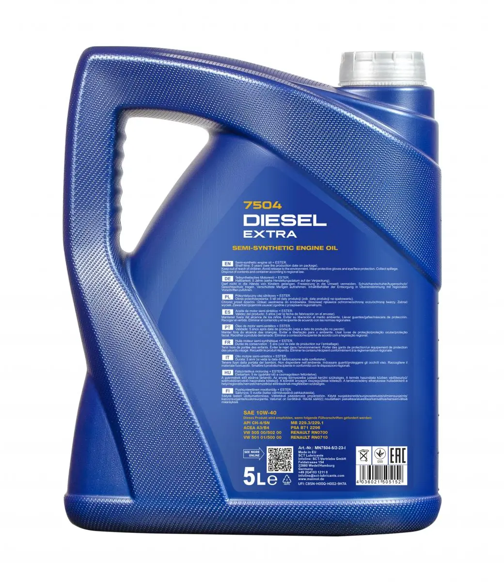 Engine Oil Mannol Diesel Extra 10W-40 MN7504-5