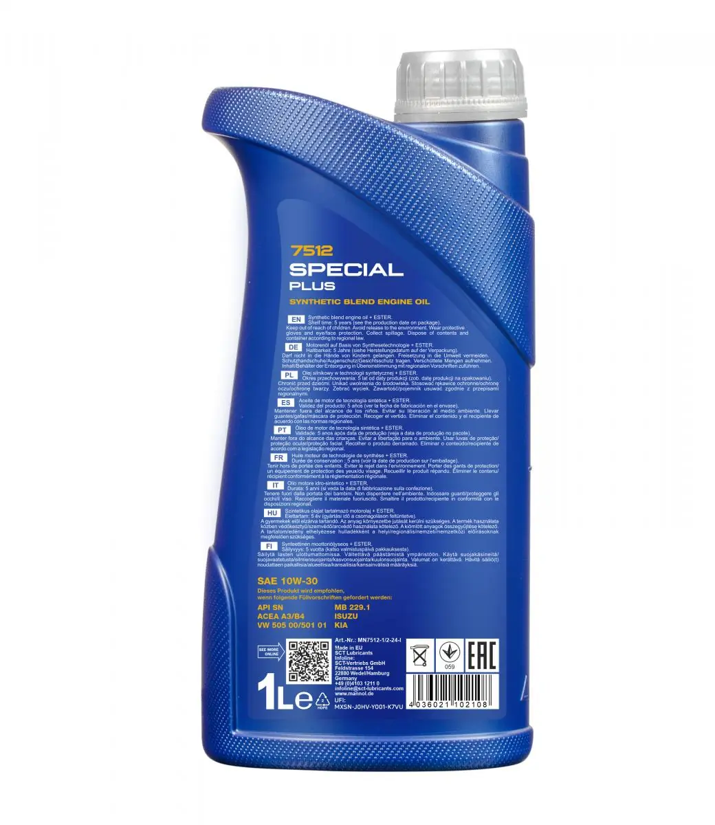 Engine Oil Mannol 7512 Special Plus 10W-30 MN7512-1