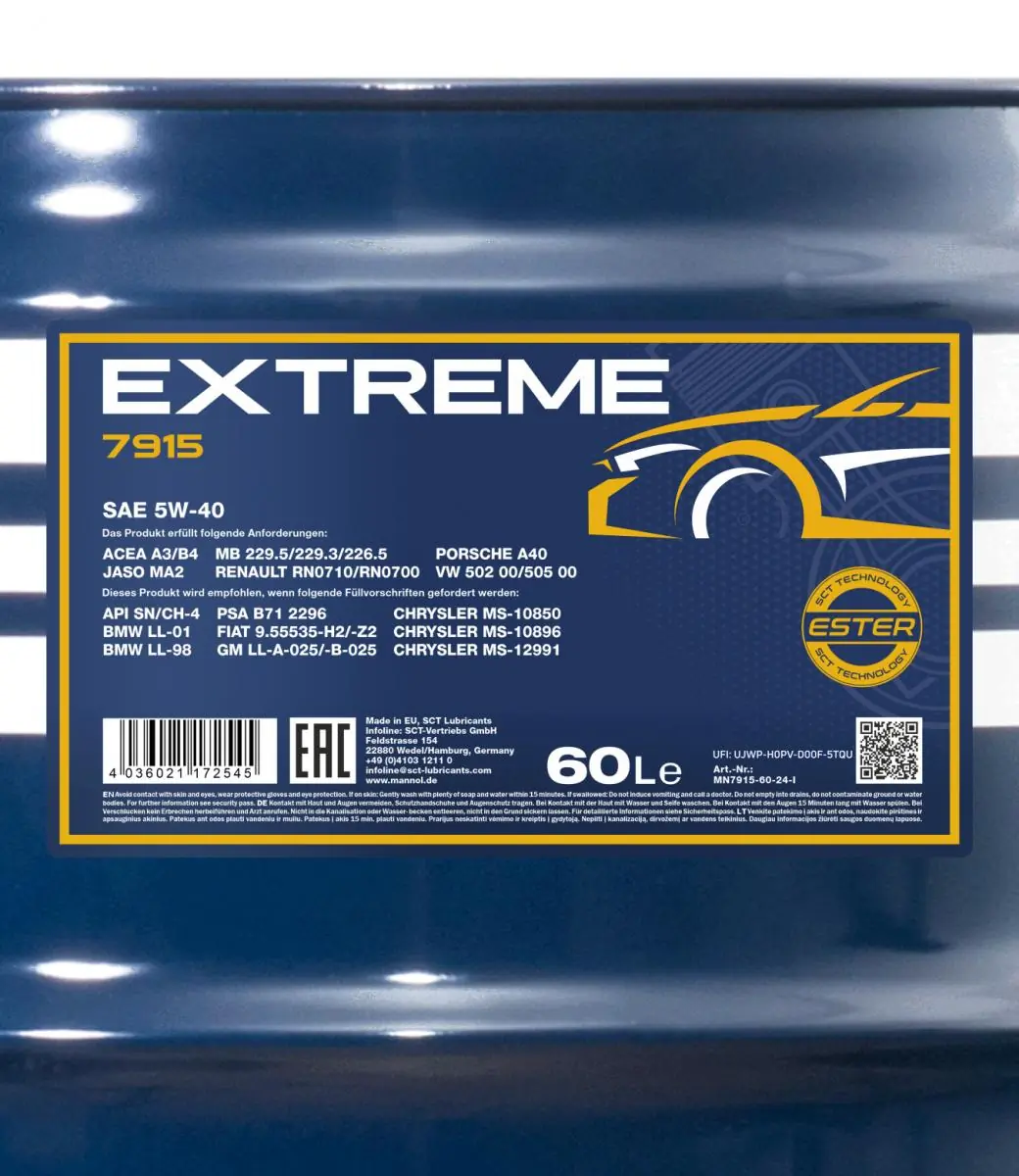Engine Oil Mannol Extreme 5W-40 MN7915-60