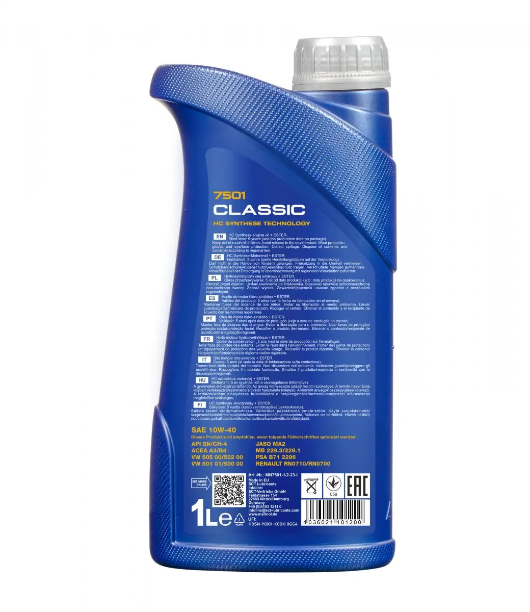 Engine Oil Mannol Classic 10W-40 MN7501-1