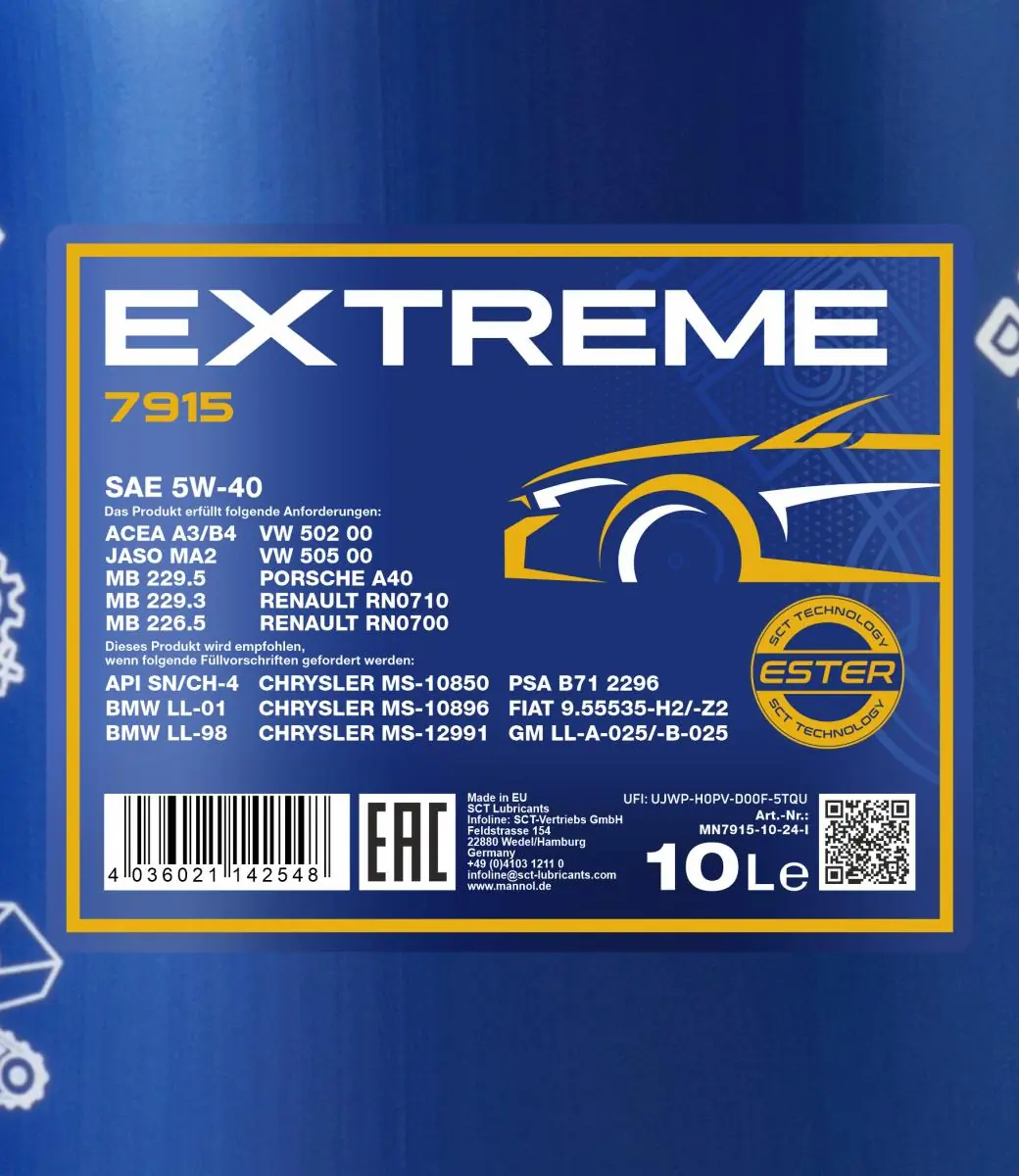 Oli mesin Mannol Extreme 5W-40 MN7915-10