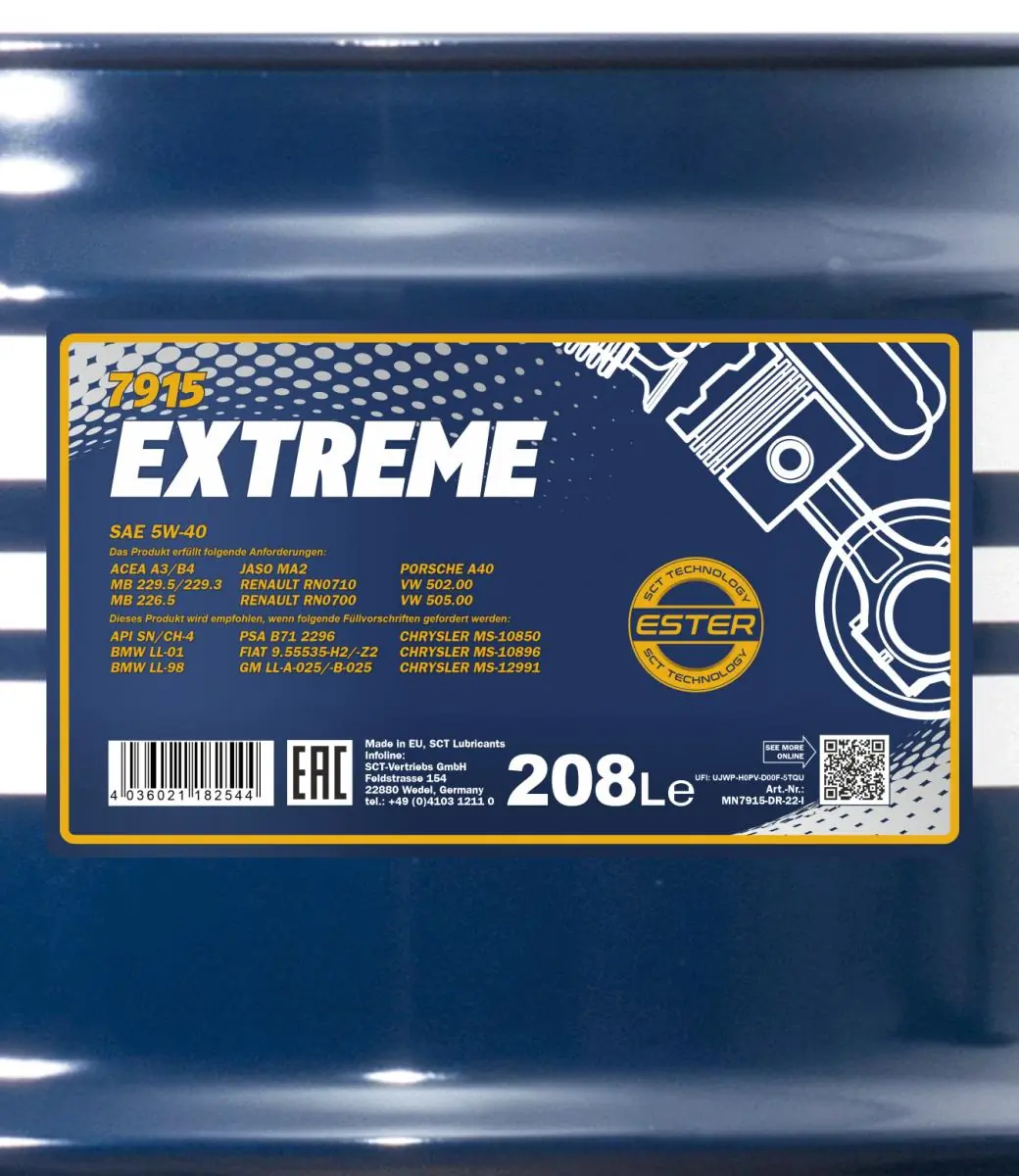 Engine Oil Mannol Extreme 5W-40 MN7915-DR