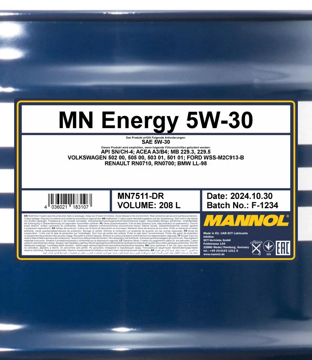 Engine Oil Mannol Energy 5W-30 MN7511-DR