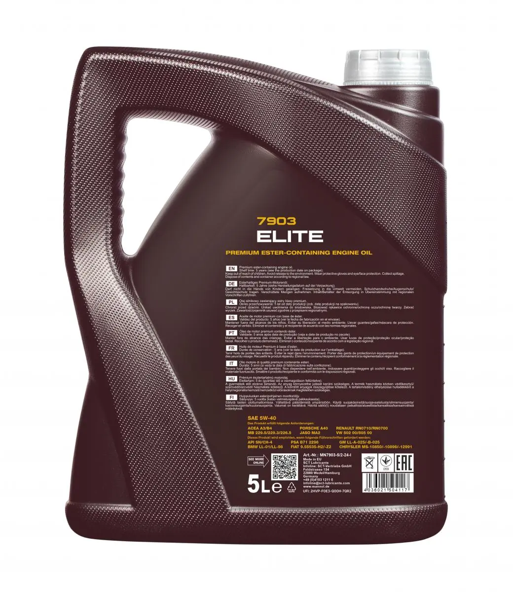Engine Oil Mannol Elite 5W-40 MN7903-5