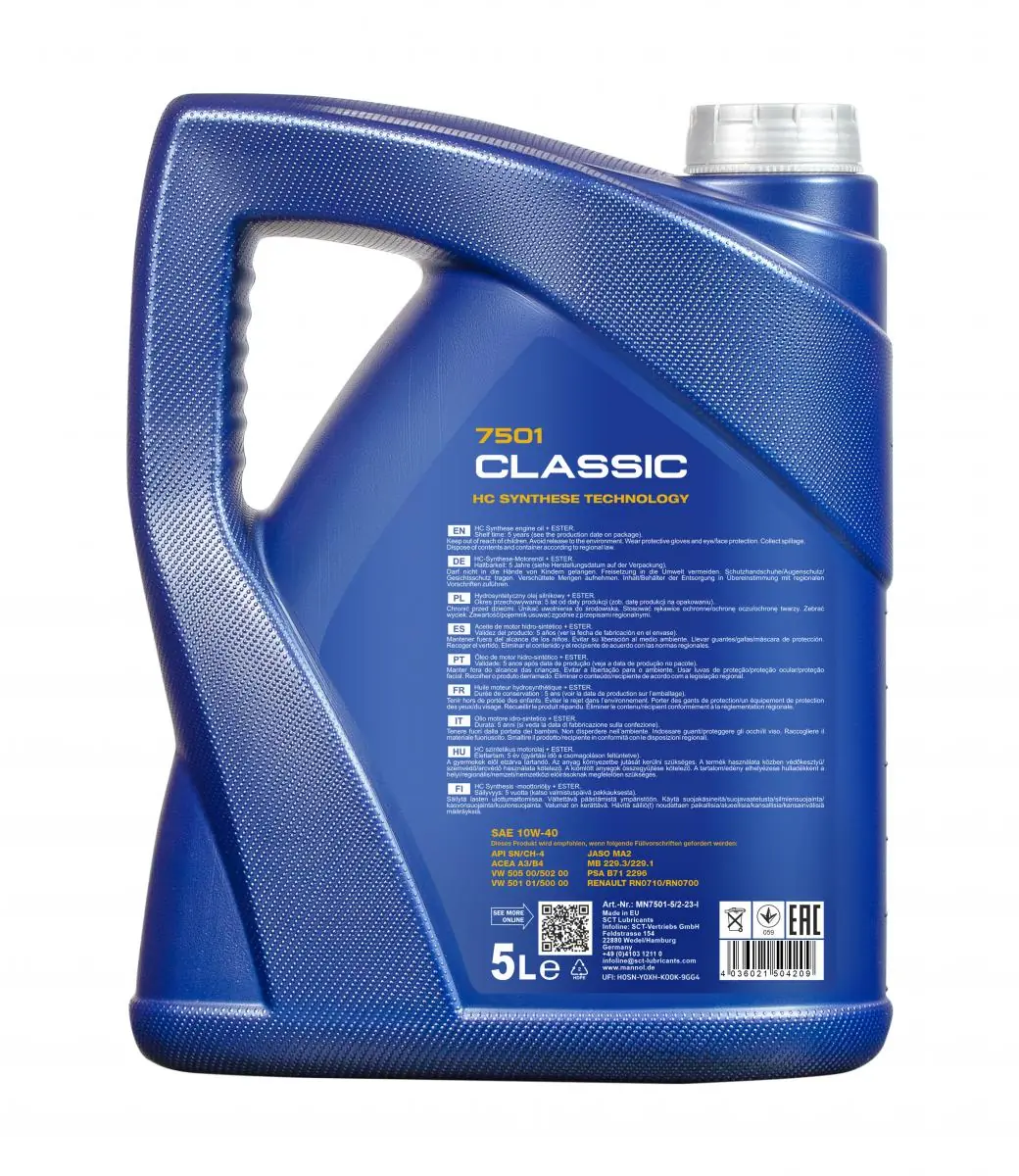 Engine Oil Mannol Classic 10W-40 MN7501-5