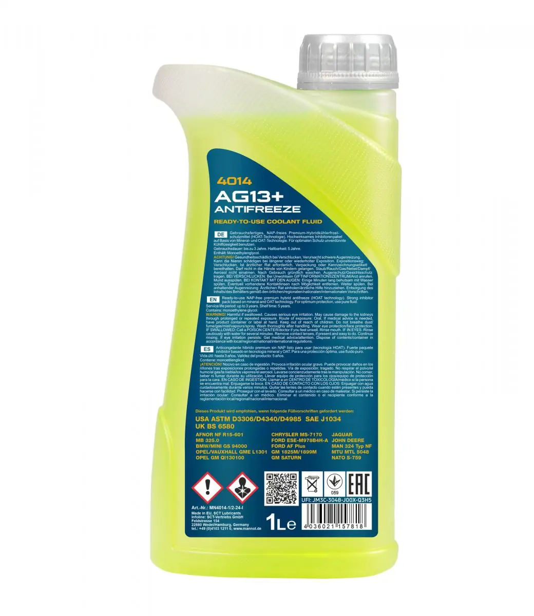 Antifreeze Mannol Antifreeze AG13+ (-40) Advanced MN4014-1