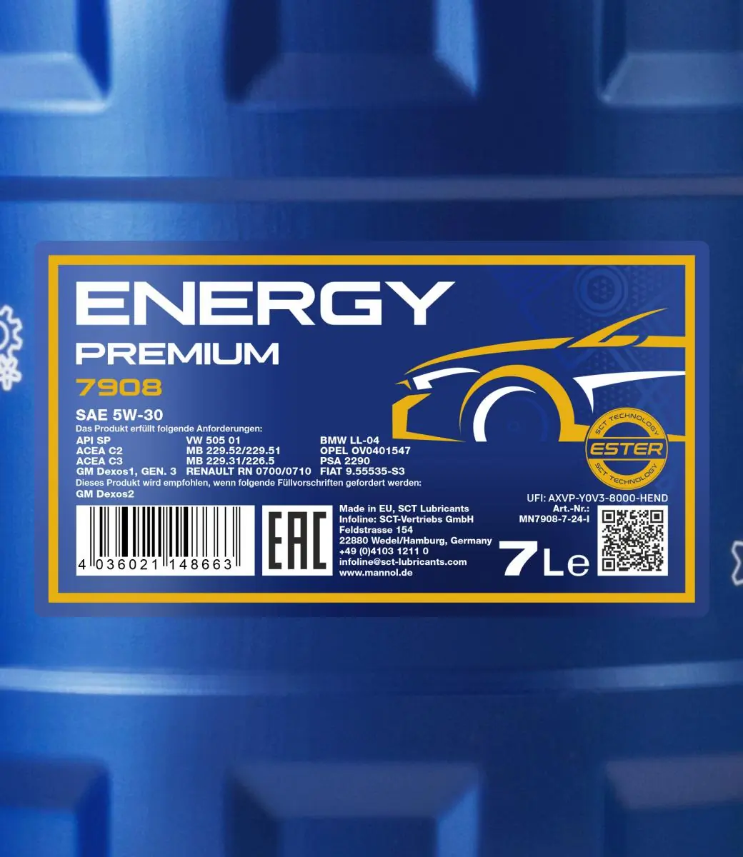 Minyak Enjin Mannol Energy Premium 5W-30 MN7908-7