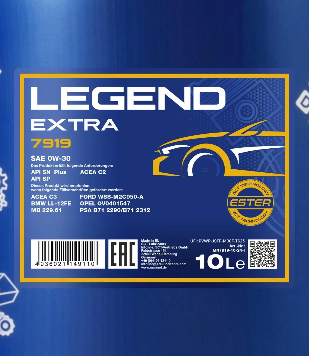 Minyak Enjin Mannol Legend Extra 0W-30 MN7919-10