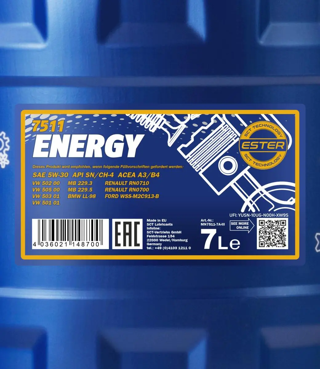 Engine Oil Mannol Energy 5W-30 MN7511-7