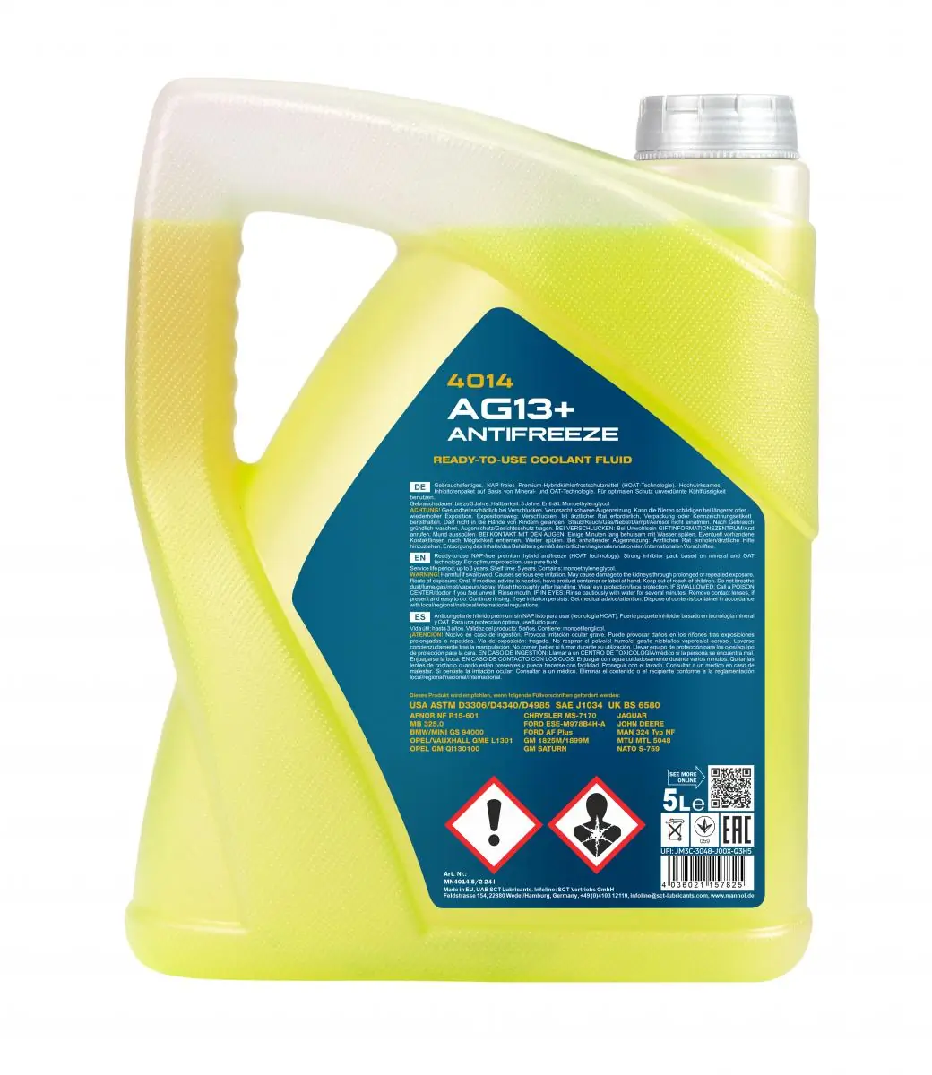 Antifreeze Mannol Antifreeze AG13+ (-40) Advanced MN4014-5