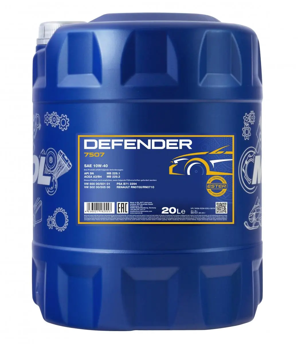 Engine Oil Mannol Defender 10W-40 MN7507-20