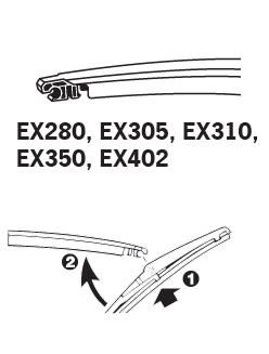 Wiper Blade TRICO EXACT FIT REAR EX280