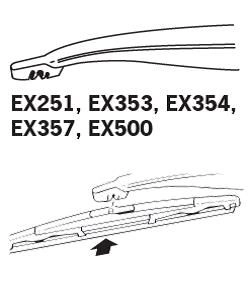 Wiper Blade TRICO EXACT FIT REAR EX353