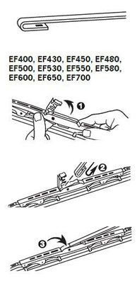 Wiper Blade TRICO EXACT FIT CONVENTIONAL EF450