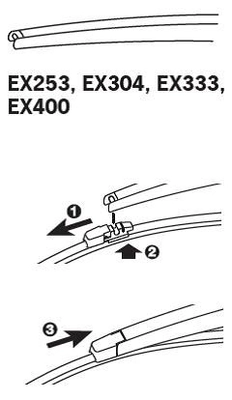 Wiper Blade TRICO EXACT FIT REAR EX400