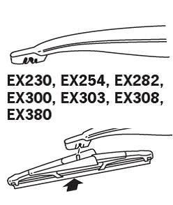 Wiper Blade TRICO EXACT FIT REAR EX230