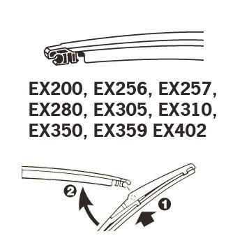 Wiper Blade TRICO EXACT FIT REAR EX280
