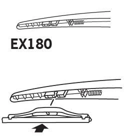 Bilah penghapus TRICO EXACT FIT REAR EX180