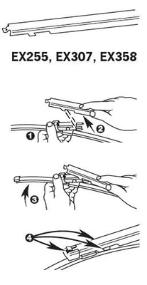 Wiper Blade TRICO EXACT FIT REAR EX255